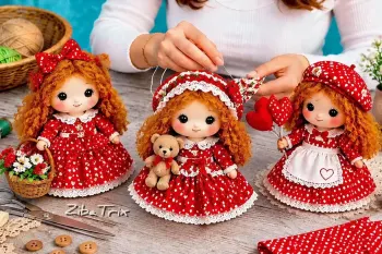 عروسک های پارچه ای که می توانید در عرض یک ساعت درست کنید !