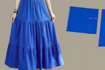آموزش دوخت دامن چین دار تابستانی سبک و راحت برای روزهای گرم