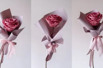 روش پیچیدن کاغذ به دور گل بسیار ساده قدم به قدم