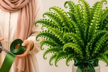 آموزش ساخت برگ سرخس با روبان | خیلی ساده برای مبتدی ها