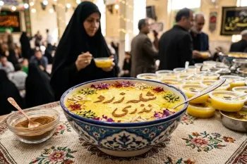 طرز تهیه شله زرد نذری برای ۵۰ نفر (دستور کامل و هیئتی)
