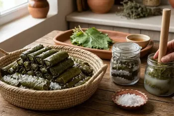 بهترین روش نگهداری برگ مو برای مدت طولانی