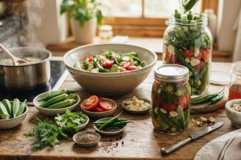 طرز تهیه ترشی بامیه با گوجه؛ آموزش مرحله به مرحله یک ترشی خوشمزه و متفاوت