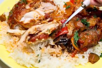 طرز تهیه مرغ و بادمجان؛ یک غذای خوش رنگ و لذیذ برای ناهار و شام
