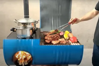 ایده ساخت باربیکیو با بشکه / چگونه یک باربیکیو حرفه ای بسازیم