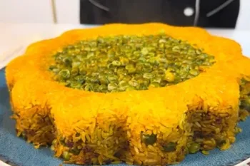مراحل تهیه نخود پلو خوشمزه / خوراک با گوشت و نخود فرنگی