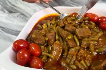 نحوه خورشت لوبیا سبز خوشمزه / چگونه خورشت لوبیا سبز بی نظیر