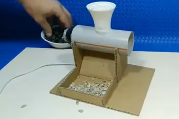مراحل ساخت دستگاه پوست کن تخمه آفتابگردان با وسایل ساده / فیلم