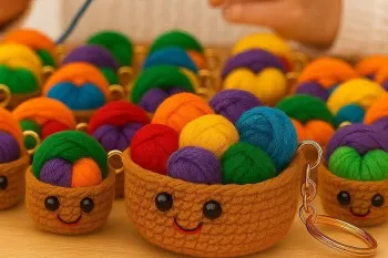 از نخ های دورریختنی تا جاکلیدی مدرن؛ یک ایده ساده و جذاب