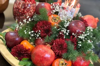 ایده ای شیک و متفاوت برای تزئین میز شب یلدا!