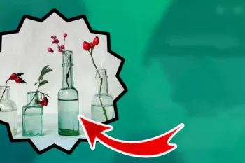 تزیین شیشه با رنگ اکریلیک / ایده رنگ آمیزی بطری شیشه ای!