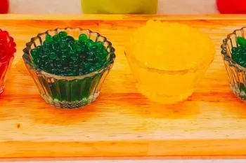 آموزش خاویار میوه ایی برای اولین بار مناسب برای تزیین انواع کیک شیرینی دسر ماست!