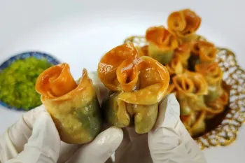 طرز تهیه باقلوا گل یا پیچ قزوین کامل ترین آموزش این باقلوا در فضای مجازی با تمام قلقها و دو روش پیچ!
