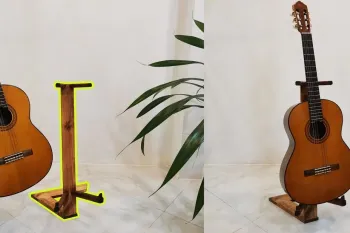 ساخت یه پایه گیتار بسیار ساده و زیبا / بهترین هدیه برای گیتاریست ها