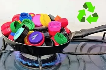 چگونه درب های پلاستیکی را ذوب کنیم و یک ظرف خانگی درست کنیم!