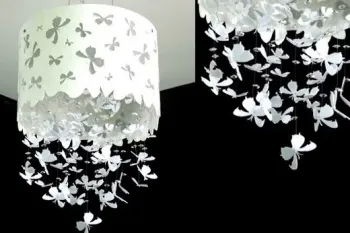سقف آویز خلاقانه به شکل پروانه: ایده ای نو و جذاب برای دکوراسیون