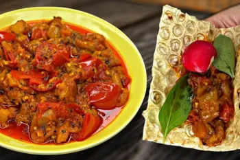 آنقدر خوشمزه اس هفته ای دوبار میپزم / غذای فوری با بادمجان