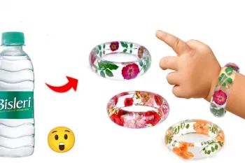 آموزش ساخت دستبند شیشه ای خانگی بدون رزین برای کودکان