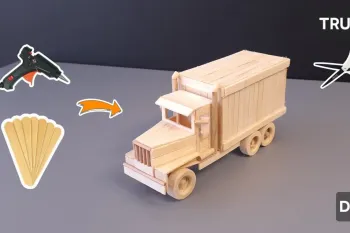 آموزش ساخت کامیون چوبی با چوب بستنی: پروژه DIY برای تمام سنین