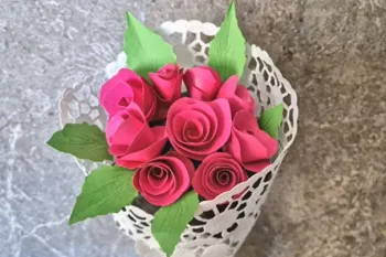 آموزش ساخت دسته گل کاغذی در کمترین زمان!