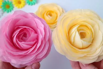 آموزش ساخت گل صد تومنی با دستمال کاغذی در خانه!