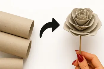 آموزش بازیافت رول های دستمال توالت برای ساخت صنایع دستی!