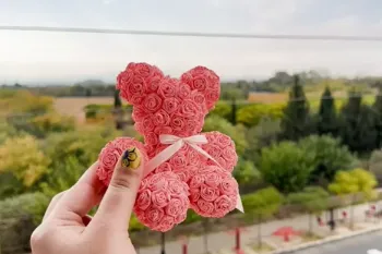 آموزش ساخت خرس رز با گل های کاغذی برای دکور اتاق!