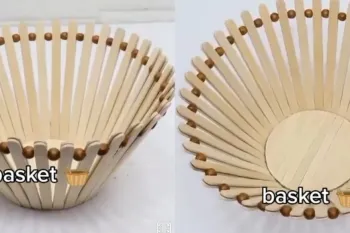 آموزش ساخت سبد زیبا با چوب بستنی!