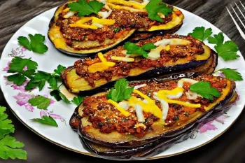 گوشت چرخ کرده و بادمجان به روش جدید / غذایی خوشمزه با چند ماده ساده
