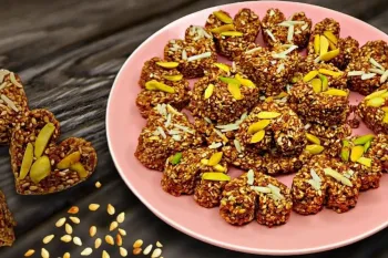 حلوای کنجدی بدون شکر و روغن به میان وعده سالم و مقوی که عاشقش میشی!