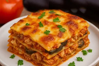 چطور لازانیای مرغ و بادمجون درست کنیم؟