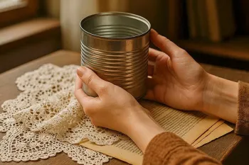 ساخت کاردستی زیبا با وسایل ساده / ایده کاردستی با قوطی حلبی