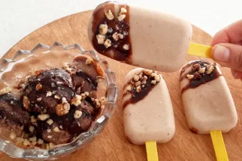 طرز تهیه بستنی موزی خانگی بدون شکر و بدون ثعلب و فقط با نصف لیوان شیر بستنی رژیمی!