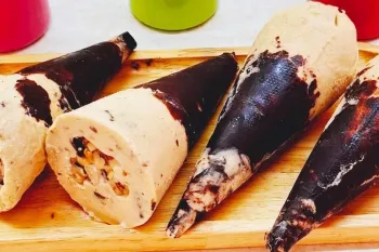 بستنی قیفی و فقط با ۴ قلم مواد / آسان و سریع بدون قالب و دستگاه بستنی ساز