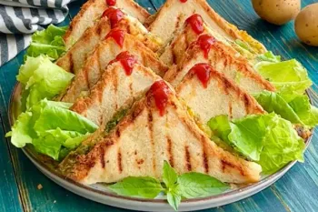طرز تهیه سمبوسه سیب زمینی بدون استفاده از روغن طراحی غذایی سالم و خوشمزه!