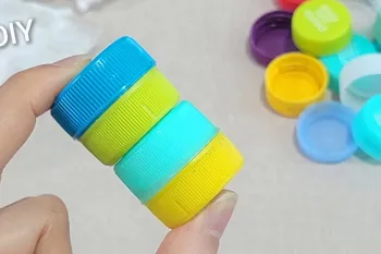 ایده هوشمندانه بازیافت درب بطری آب!