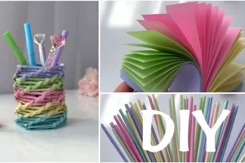 ساخت جا خودکار کاغذی زیبا با پروژه DIY ساده!