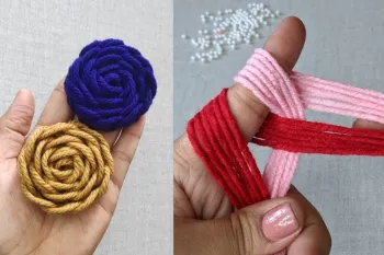ایده خلاقانه: گلدوزی دستی گل برای تزئین لباس