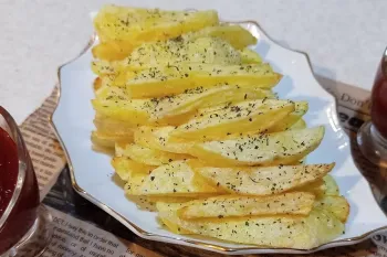 سیب زمینی سرخ کرده رستورانی خیلی پوک و جذب روغن خیلی کم!