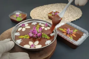 حلوا عربی کشدار فوق العاده خوشمزه و متفاوت بدون نیاز به صاف کردن برای تزئین ، پرسفارش ترین حلوا!