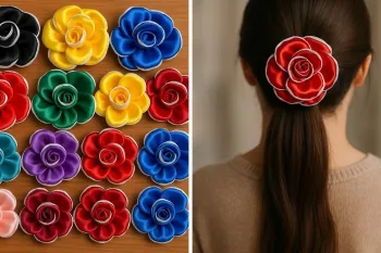 آموزش ساخت کش مو گلدار برای فروش و درآمدزایی!
