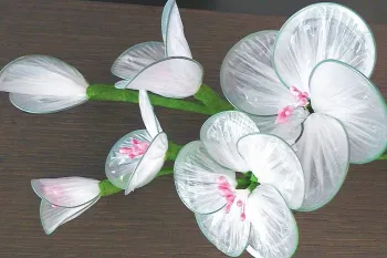 ساخت گل های زیبا با کیسه های زباله بازیافتی!