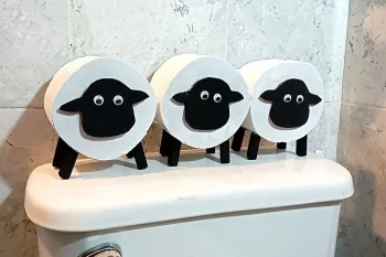 ساخت جا دستمال توالت گوسفندی DIY از مواد بازیافتی