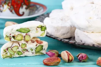 شیرینی سالم و ساده فقط با چند ماده بدون فر و همزن / تا حالا گز آمریکایی خوردی ؟!