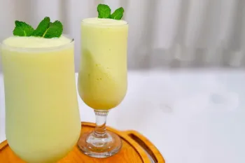 یه میلک شیک خنک برای فرار از گرمای تابستون / میلک شیک طالبی خوشمزه و خنک