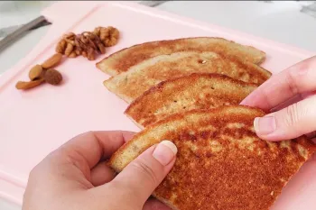 نان صبحانه سالم و رژیمی فقط با سه ماده ! بدون فر بدون همزن