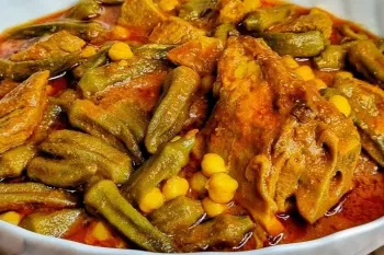 راز خوشمزگی خورشت بامیه با نخود و ترکیب سنتی با طعمی متفاوت!