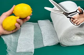 ایده ی خلاقانه: ساخت کاردستی با بانداژ و پوست لیمو
