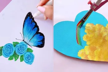 ۱۲ ایده هنری جذاب برای نقاشی آسان مبتدیان!