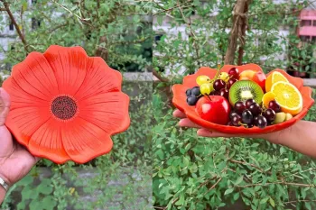 آموزش ساخت کاسه و بشقاب میوه با گچ!